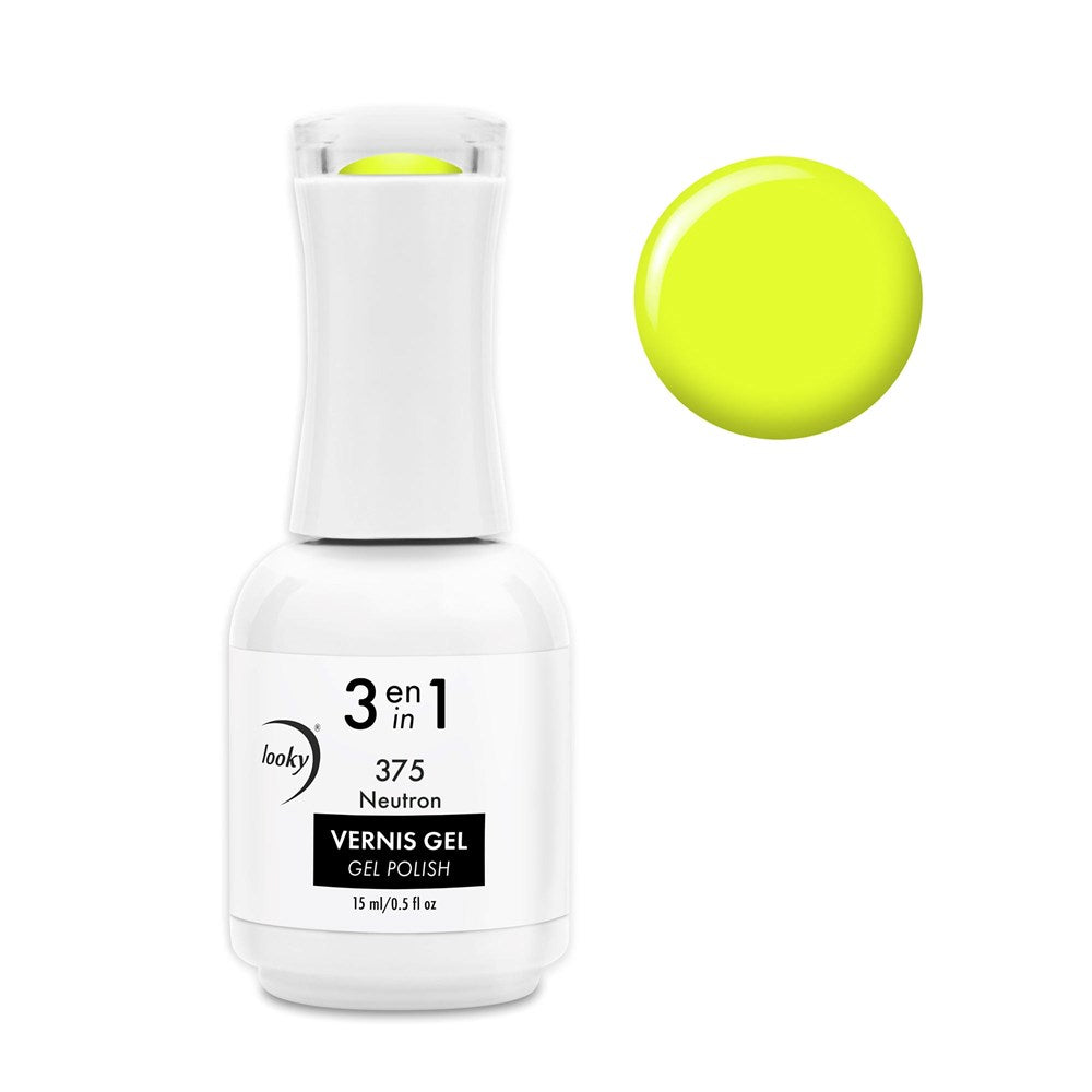 3 in 1 Gel Nail Polish #375 Neutron (Fluo Collection)