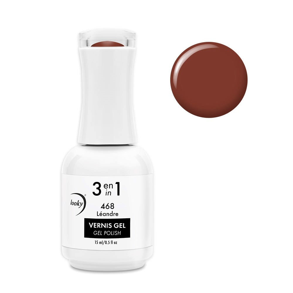 3-in-1 Gel Nail Polish #468 Léandre (Winter Collection)