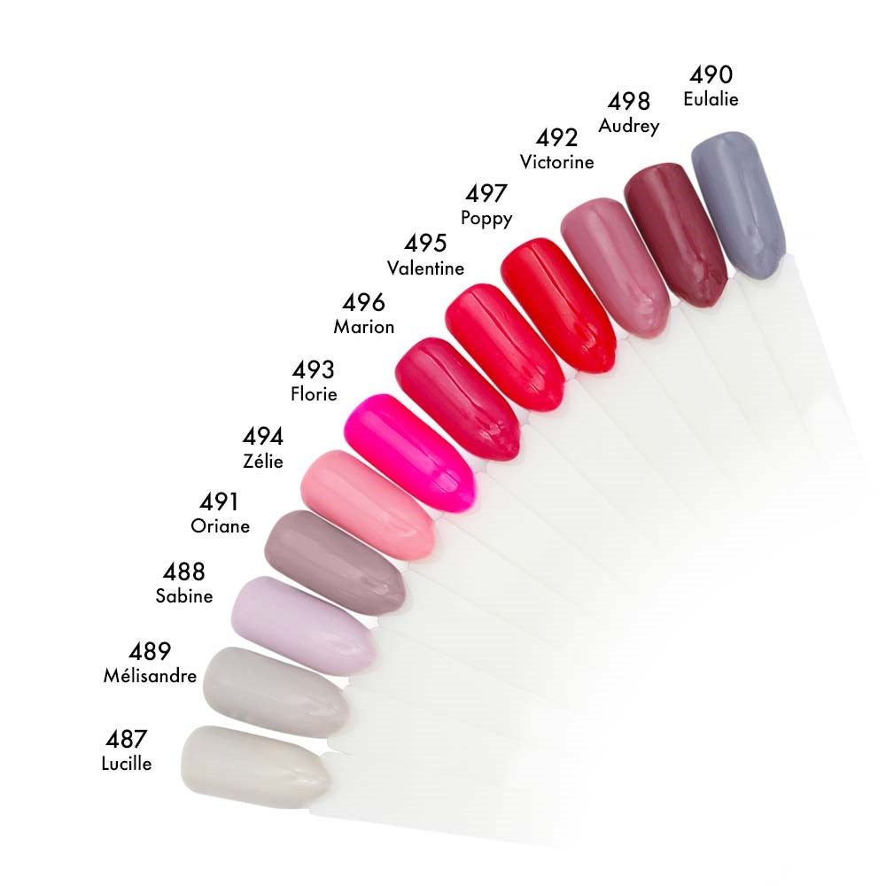Gel Nail Polish 3 in 1 #490 Eulalie (Love Collection)