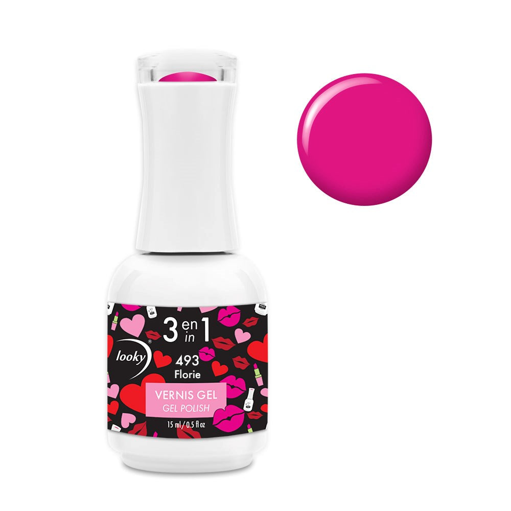 3 in 1 Gel Nail Polish #493 Florie (Love Collection)