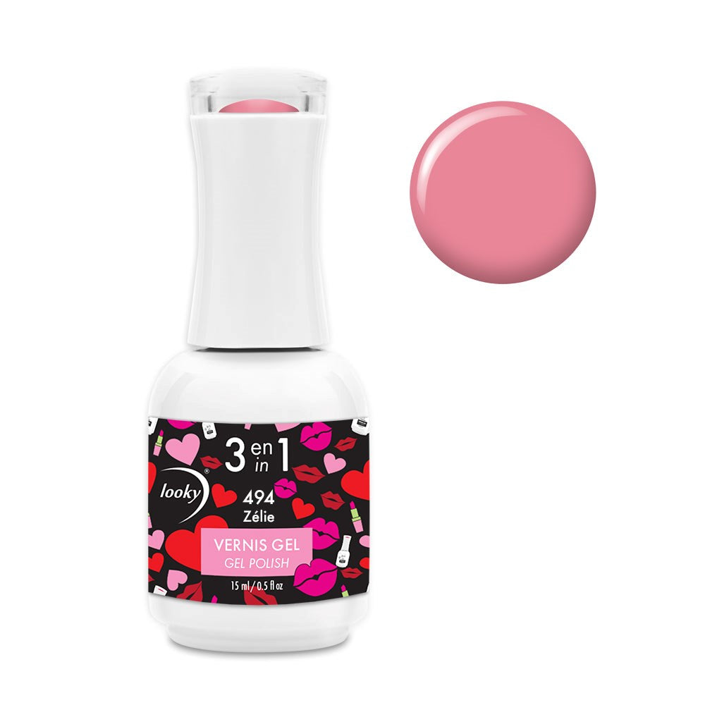 3 in 1 Gel Nail Polish #494 Zélie (Love Collection)