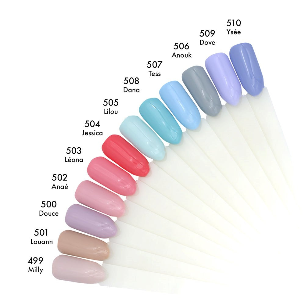 Gel Nail Polish 3 in 1 #500 Soft (Milky Collection)