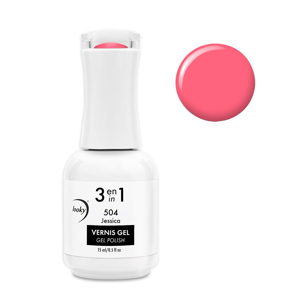 3 in 1 Gel Nail Polish #504 Jessica (Milky Collection)