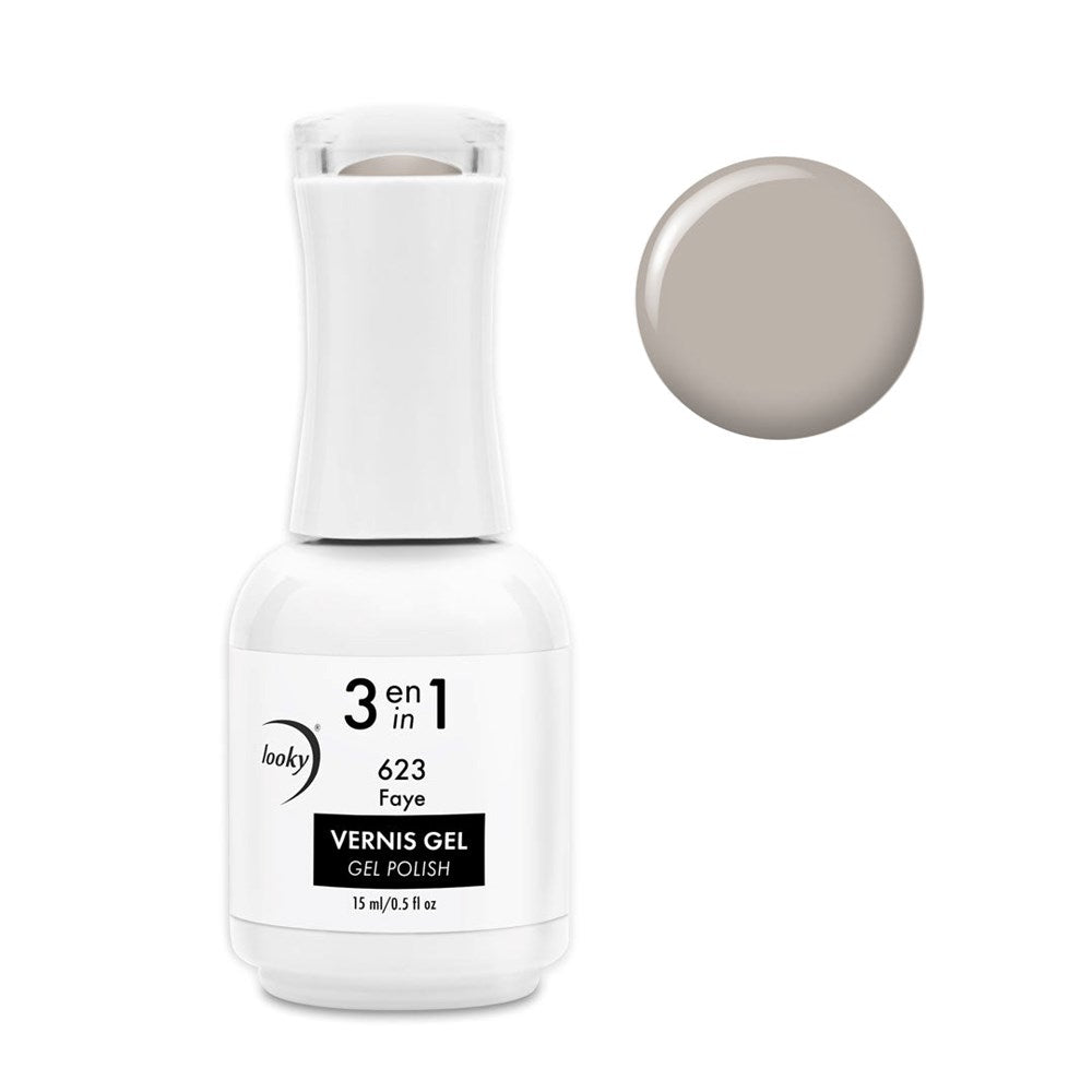 Vernis Gel 3 en 1 #623 Faye (Collection Black and White)