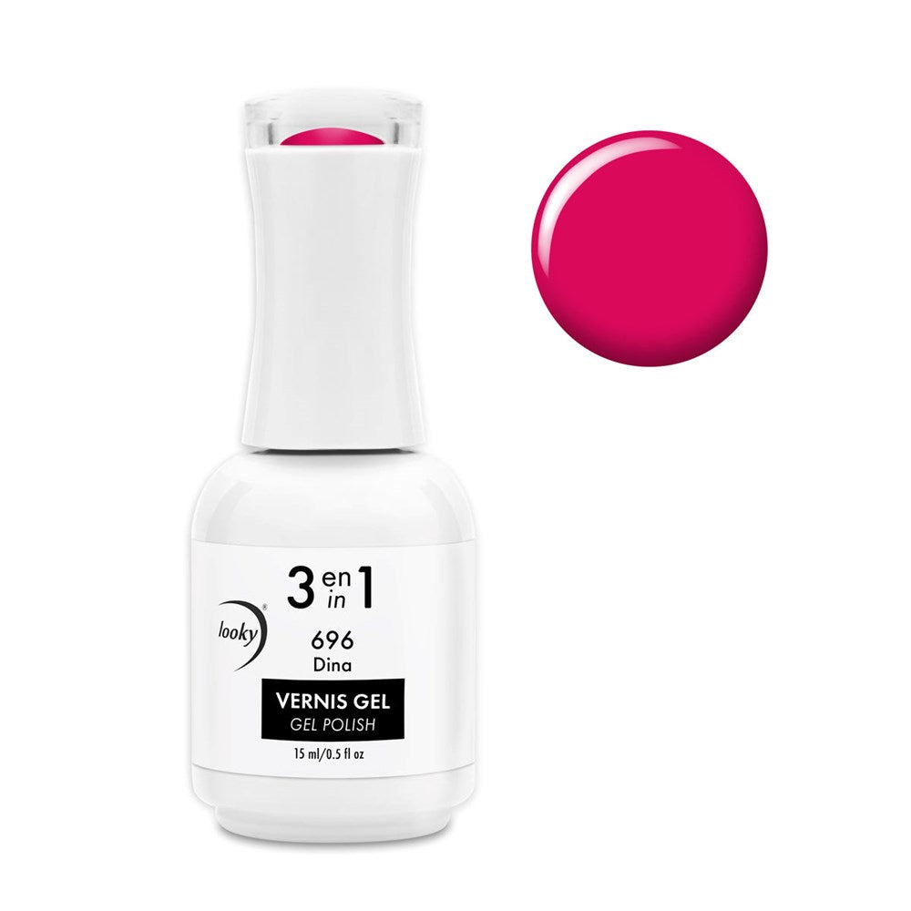3 in 1 Gel Nail Polish #696 Dina (Pretty Bright Collection)