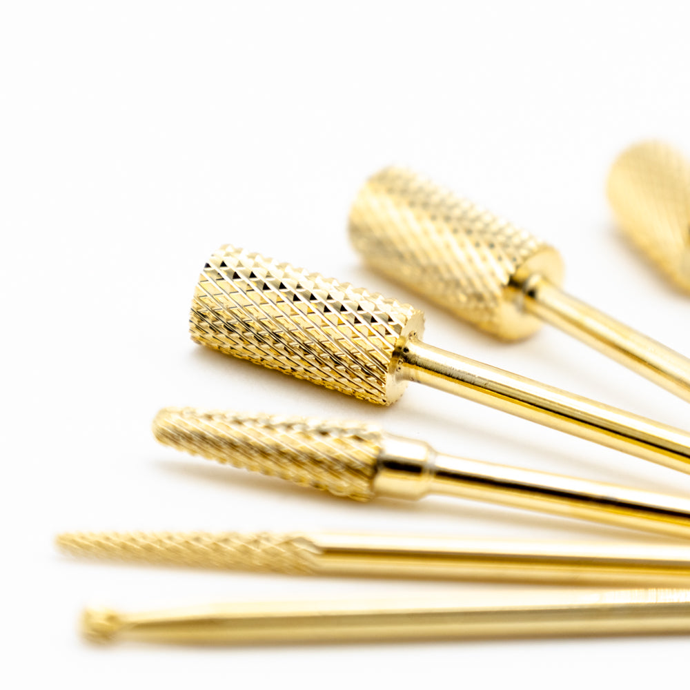 Set of tips for deluxe manicure tools, Gold #6