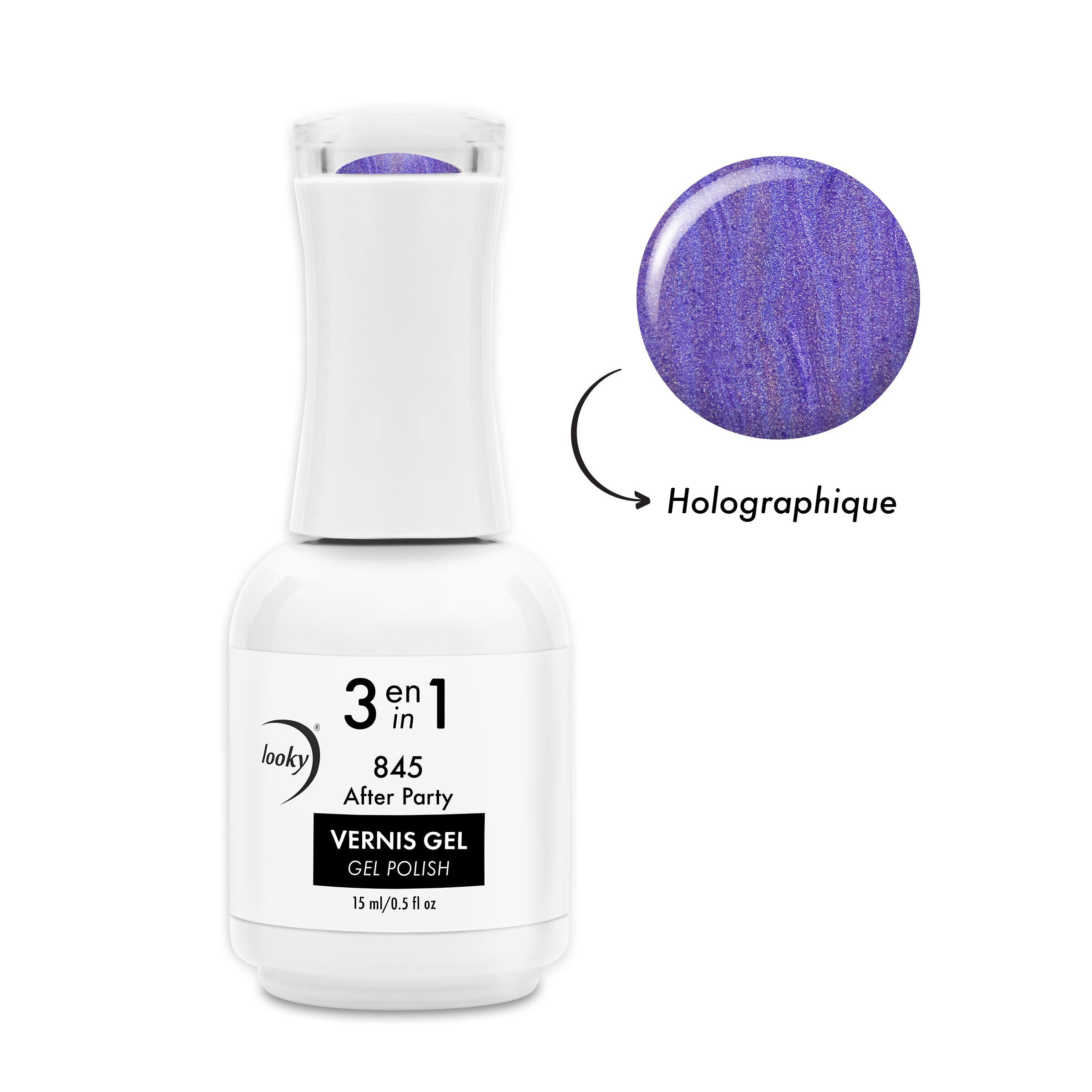 3 in 1 Gel Nail Polish #845 After Party (Happy Birthday Collection) 